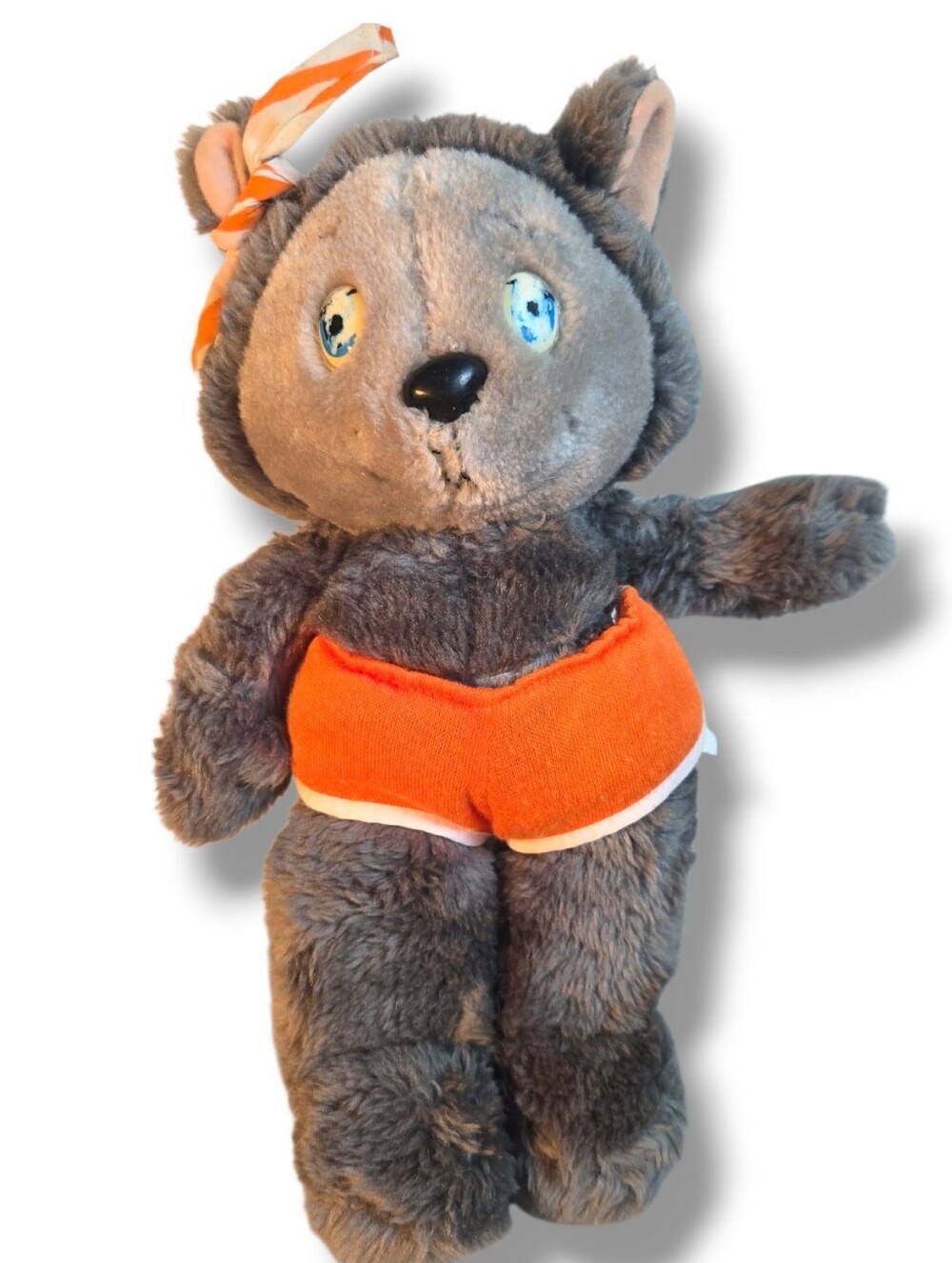 Rare Vintage 1984 The Get Along Gang "Zipper Cat" Plush TOMY Partially Complete